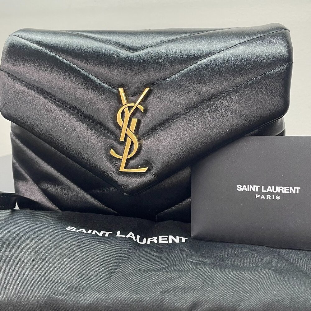 SAINT LAURENT Women's Loulou Toy Quilted Leather Crossbody Bag